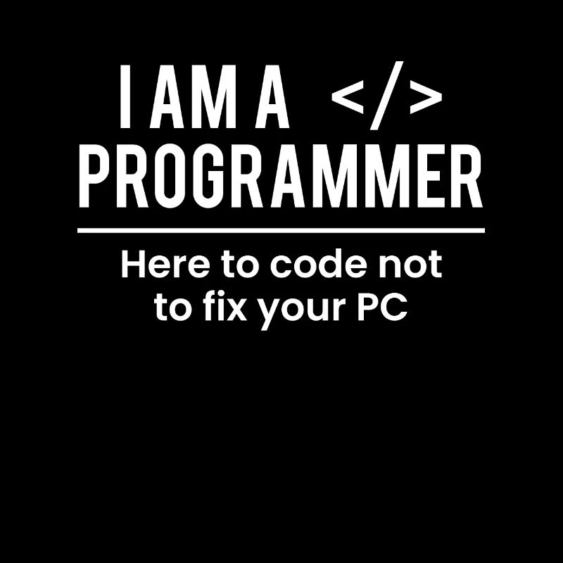 Je suis un programmeur ici pour coder pas pour réparer