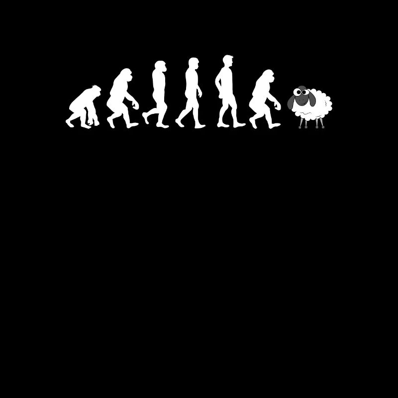 Lustige sarkastische Wake Up Sheeple Evolution von Moder