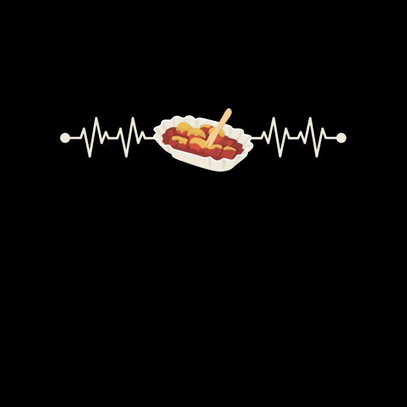 Currywurst Heartbeat aime le cadeau de restauration rapide