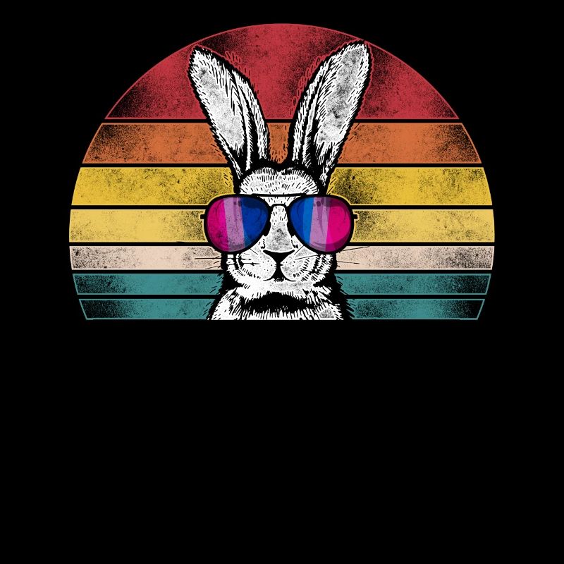 Bisexual Bi Pride Flag Rabbit