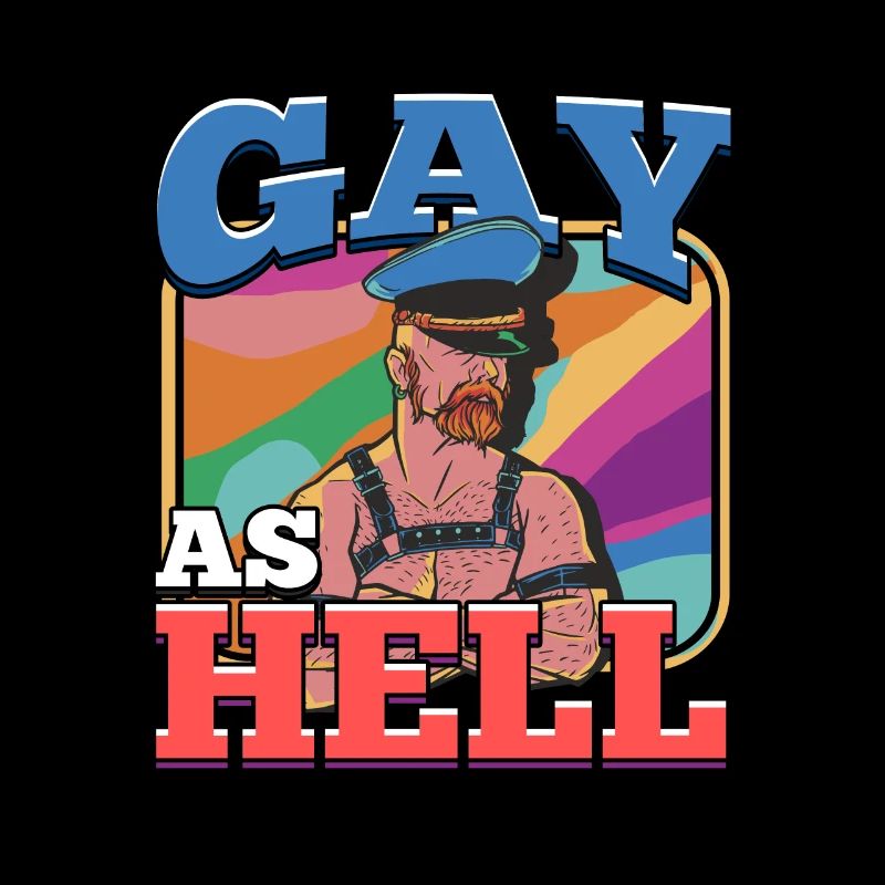 Gay As Hell Rainbow LGBT Pride