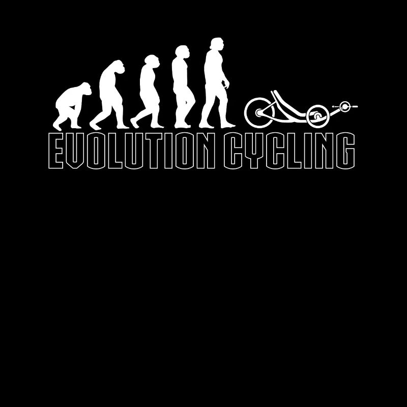 Evolution Liegerad Shirt Geschenk