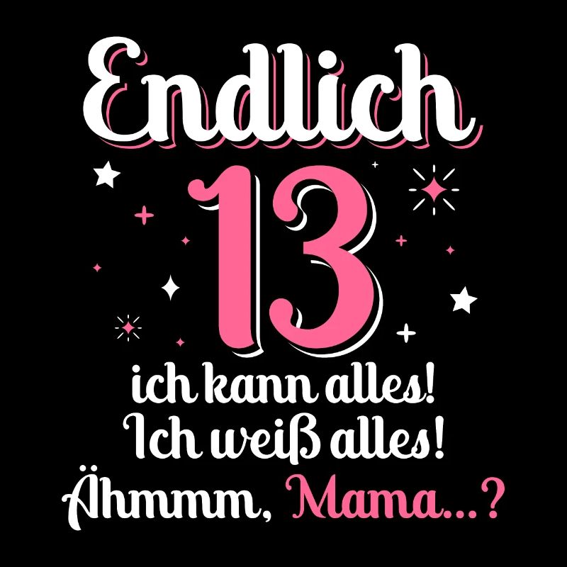 13 Mädchen Geburtstag