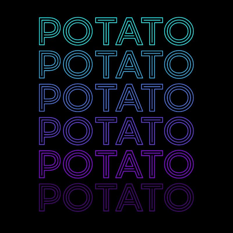 Pomme de terre rétro