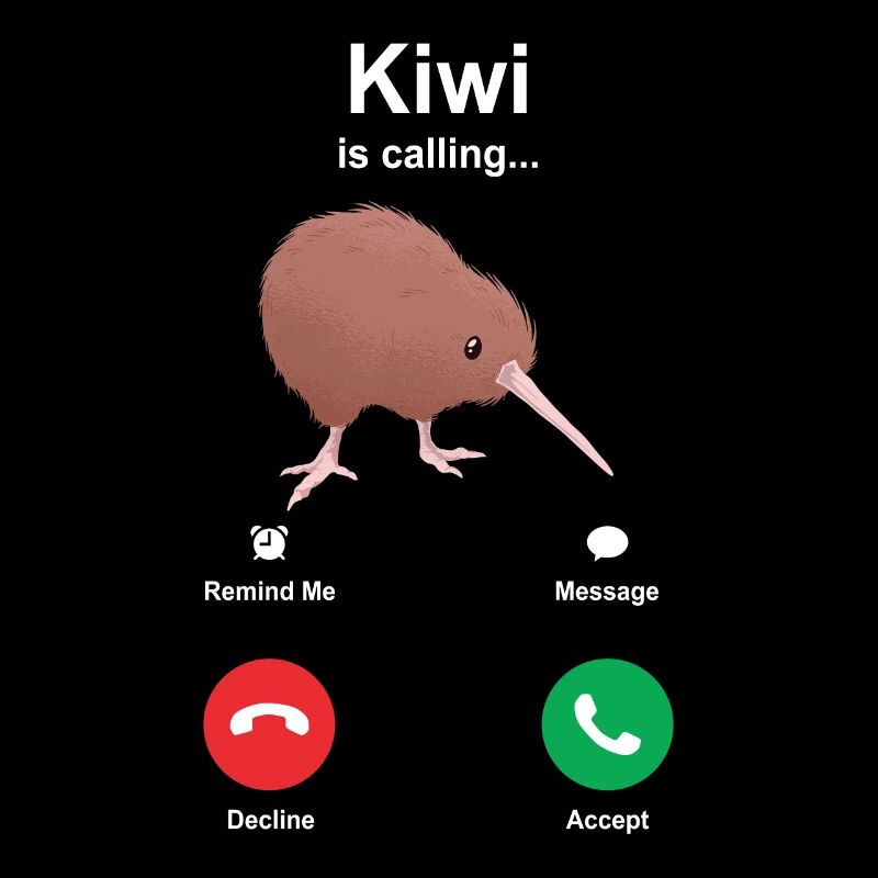 Kiwi vogel calling geschenk