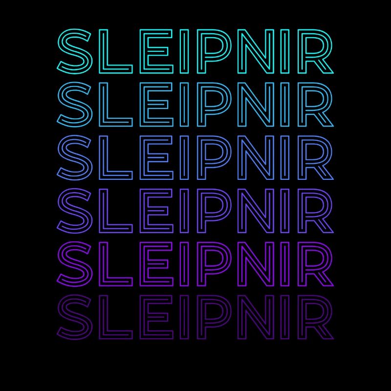 Sleipnir Nordisch Odin Pferd Wikinger Retro