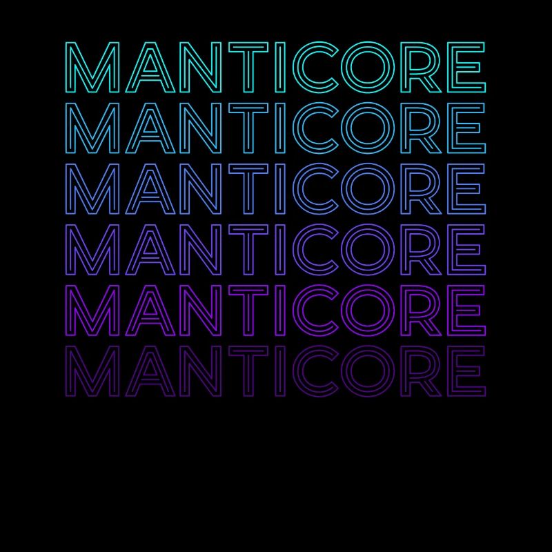 Mantikor Persische Folklore Griechisch Retro