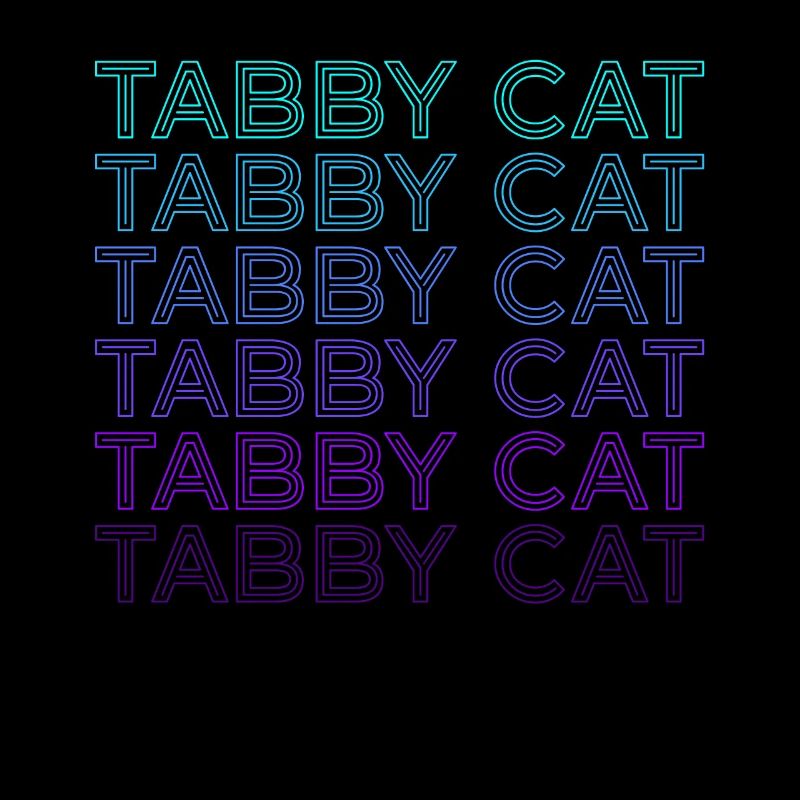 Tabby Cat Orange Cat Retro
