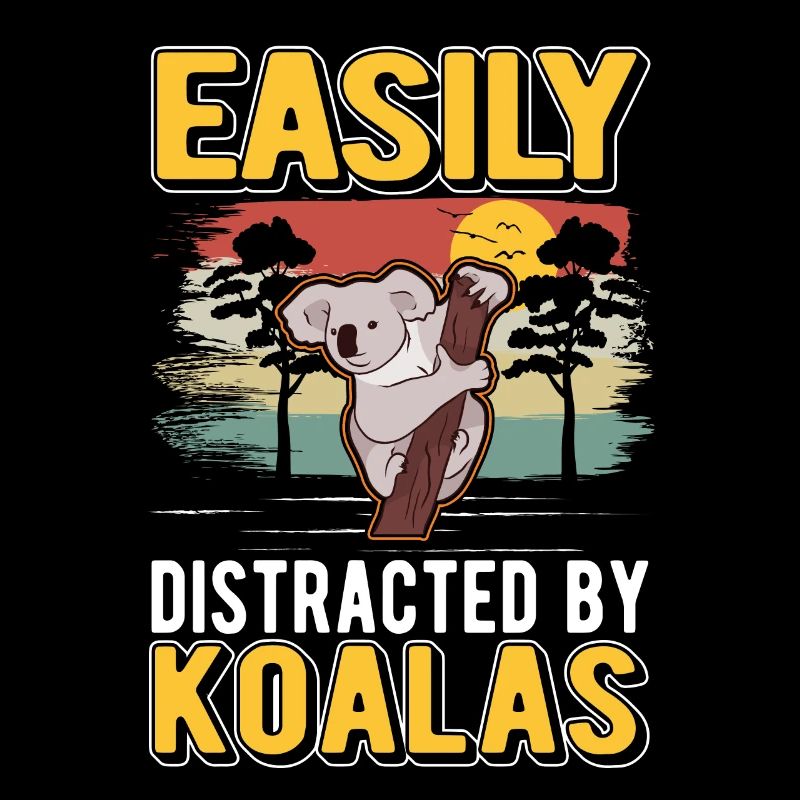 Facilement distrait par les koalas