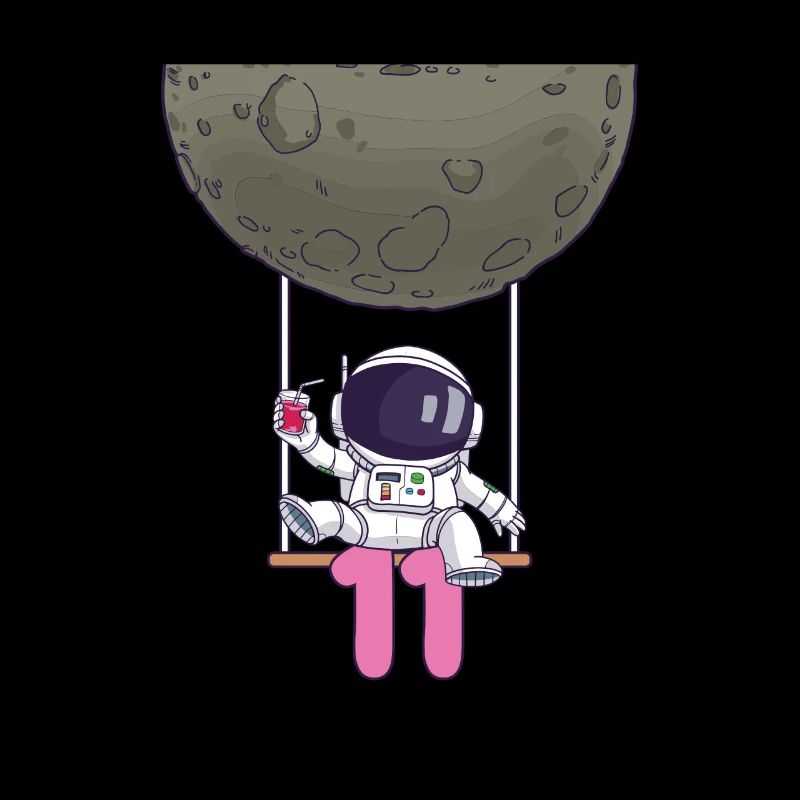 11ème anniversaire Astronaute 11 ans Galaxie spatiale