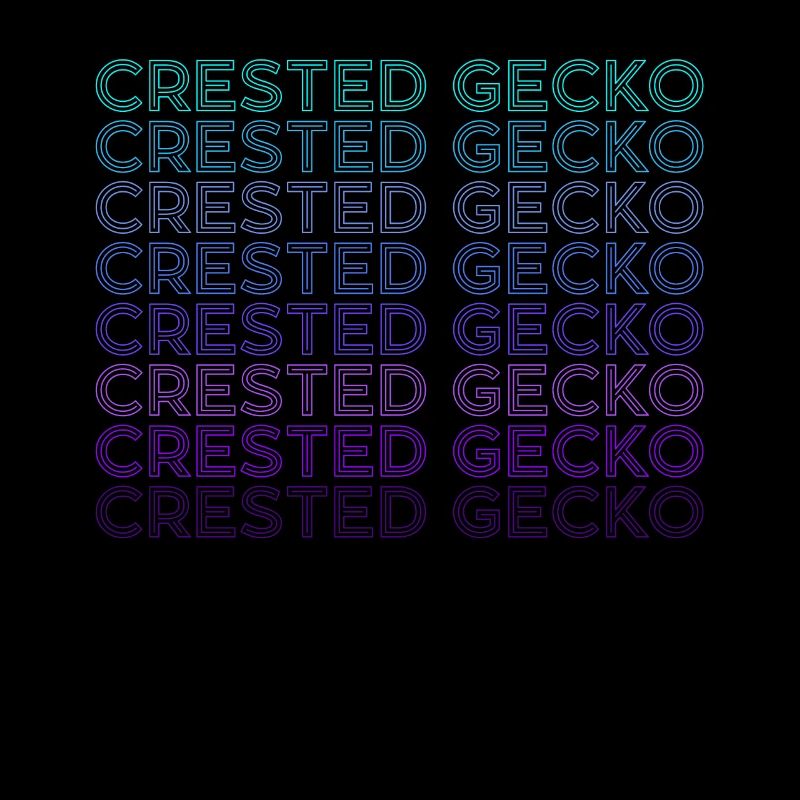 Gecko à crête rétro