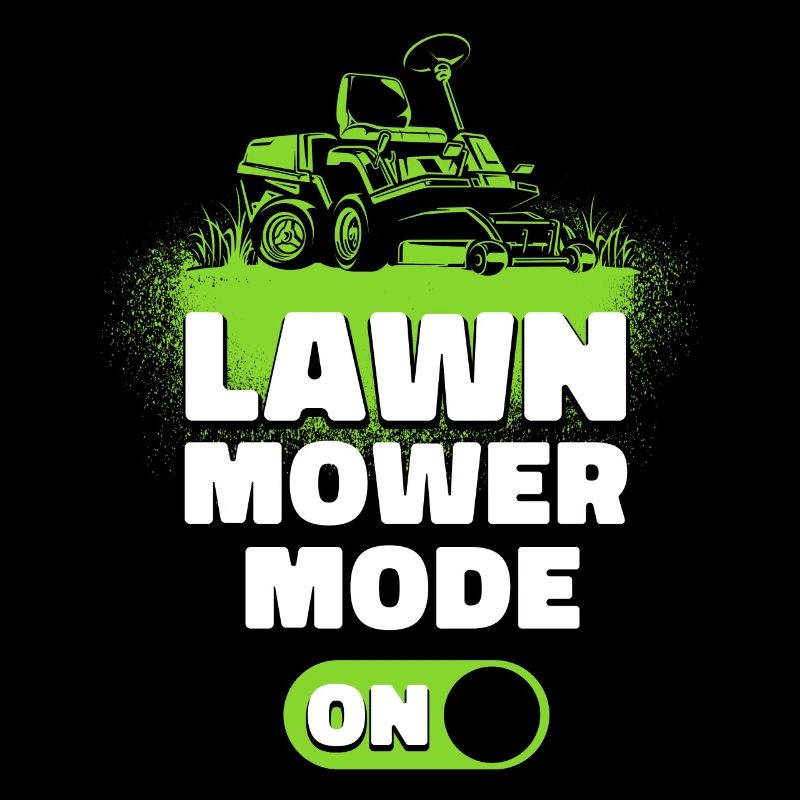 Lawn Mower Mowing Dad Father