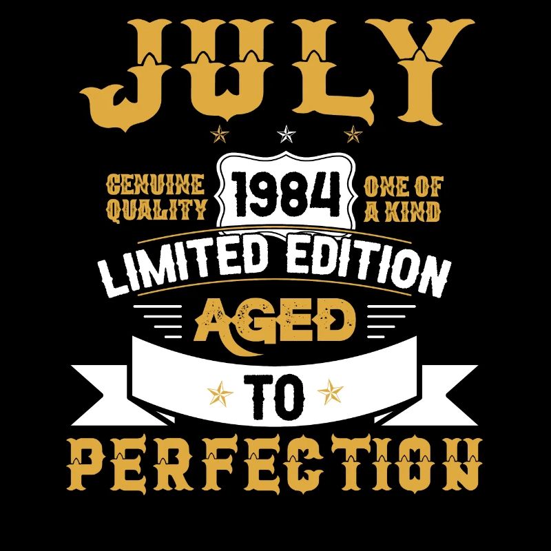 Geburtstag Juli 1984 geboren Vintage