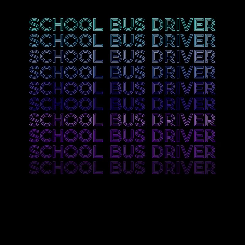School bus driver Retro