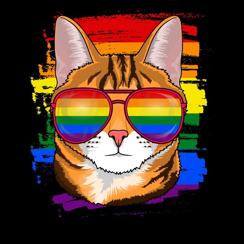 Katze LGBTQ Geschenk