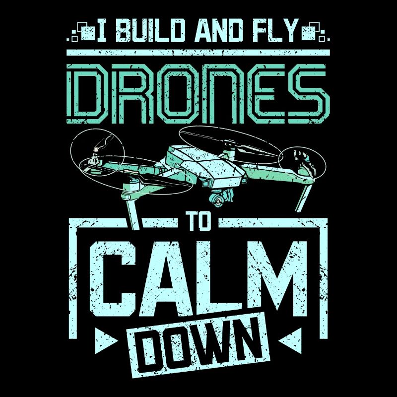 Fly drones to calm down