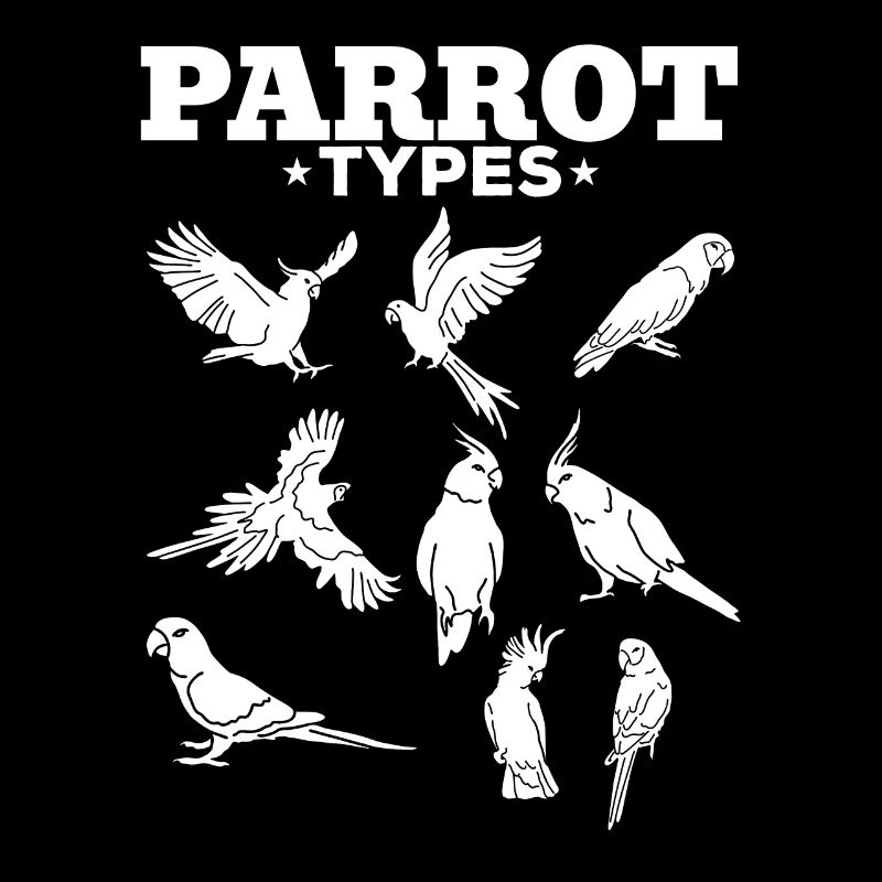 Types de perroquets Perroquets Aras Cockatiels