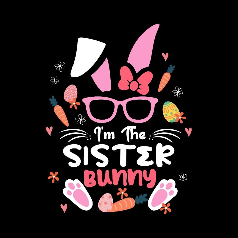 I’m The Sister Rabbit Easter Rabbit Lunettes de soleil à oreilles
