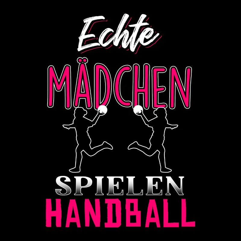 Echte Mädchen spielen Handball
