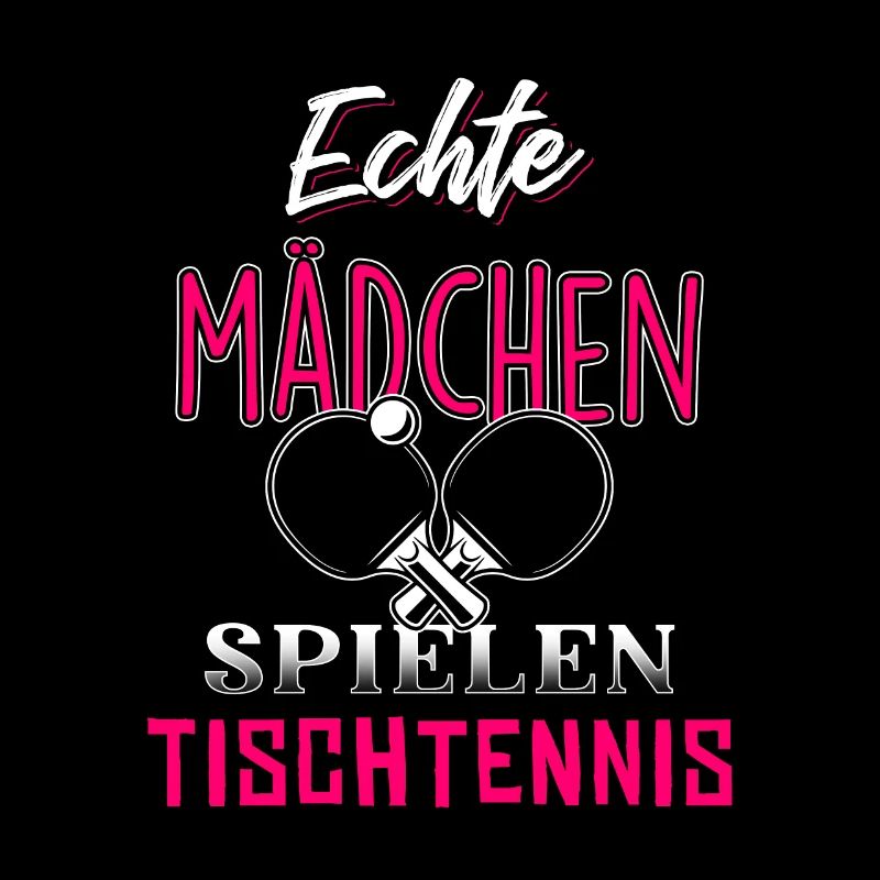Echte Mädchen spielen Tischtennis