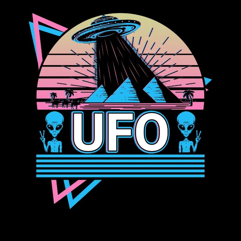 Ufo Alien Kidnapping Retro Gift