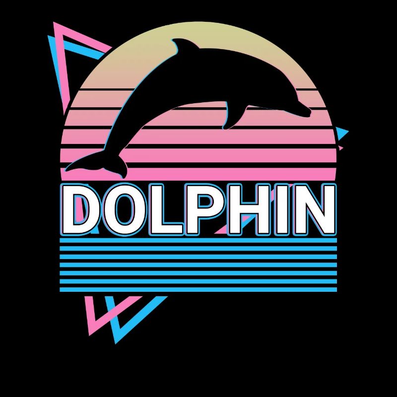 Delphin Retro Geschenk