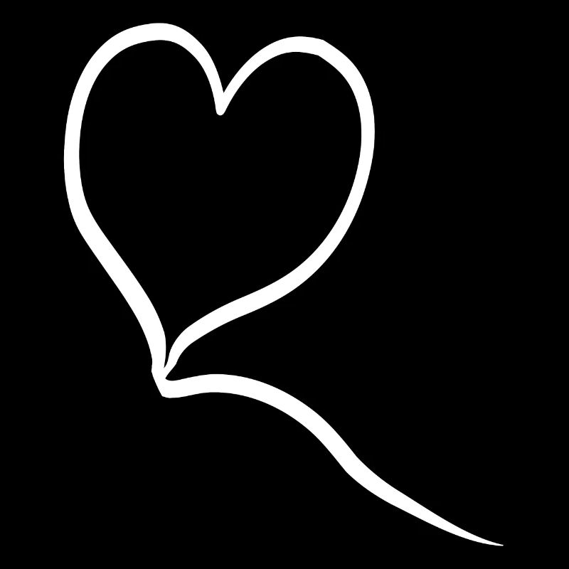 Cœur blanc dans la conception de ballons