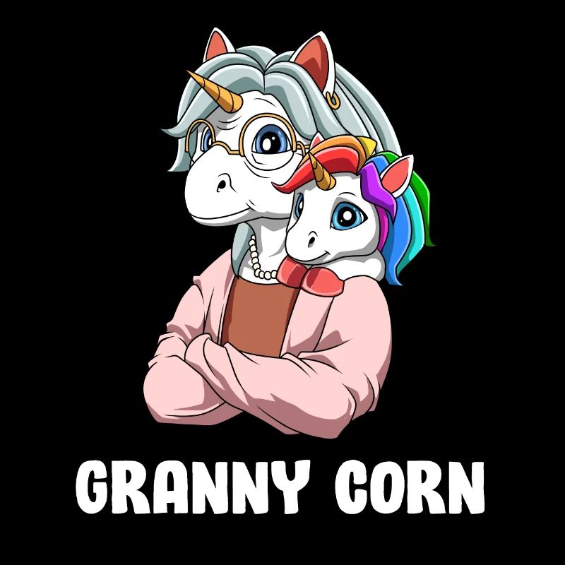 Niedliche Oma - Großmutter Einhorn Baby Enkelkind