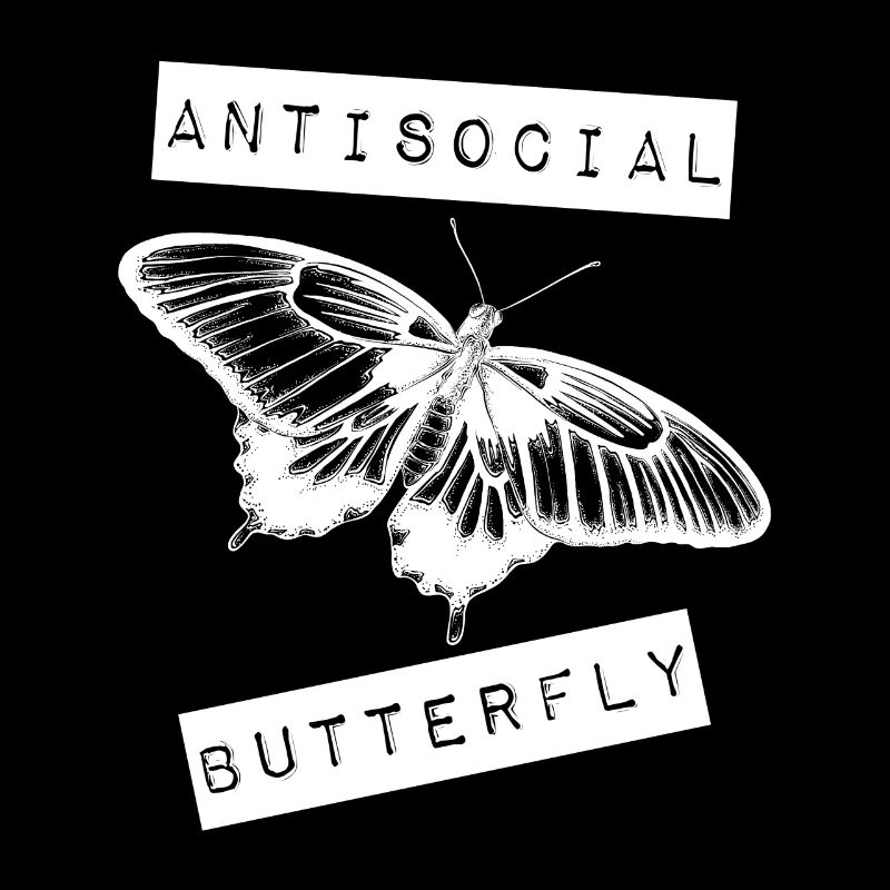 Antisocial Butterfly Introvert Vintage