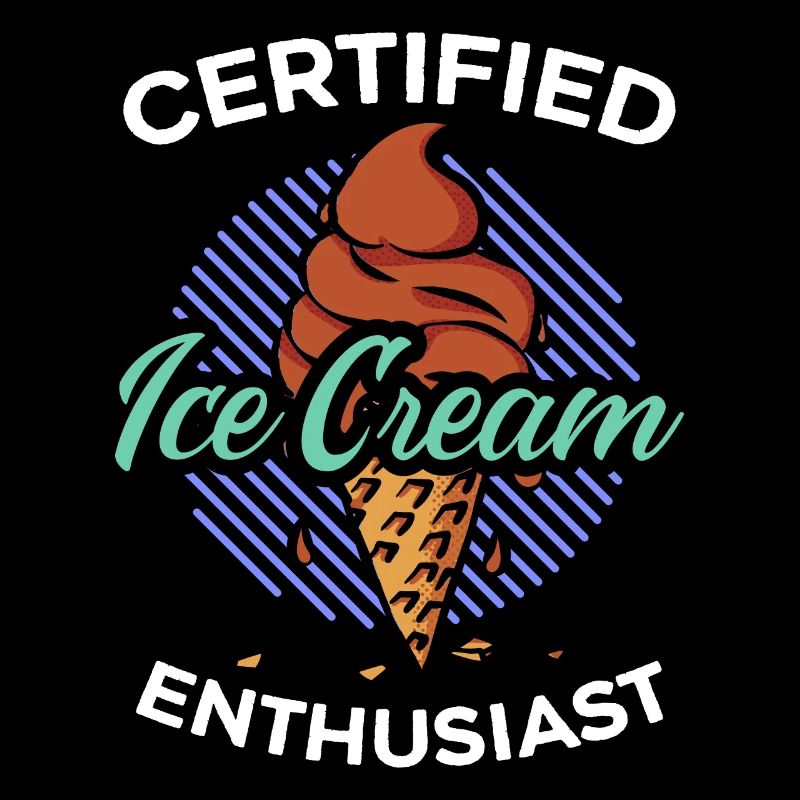 Zertifizierter Eiscreme-Enthusiast Eisbecher-Eis
