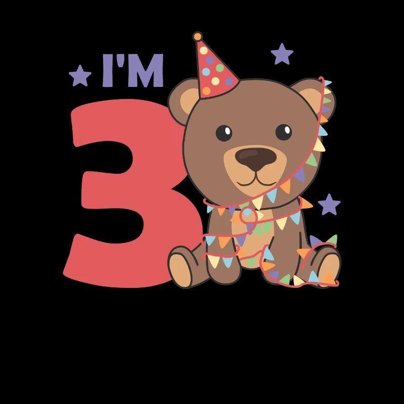 Bear for the third birthday for children 3 years old
