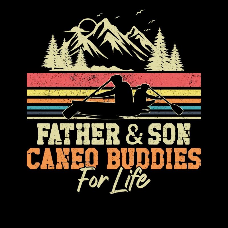 Canoe Canoeing Son Father Father &