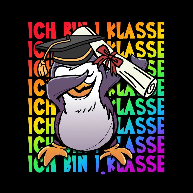Ich bin 1. Klasse Schulkind Einschulung