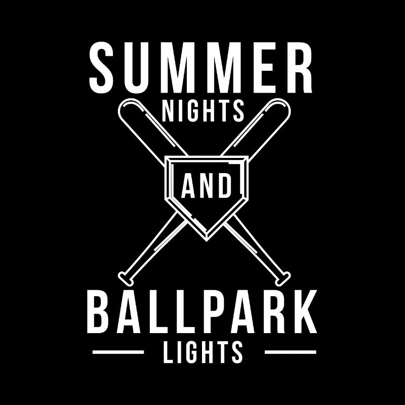 Nuits d’été et ballpark lights Baseball