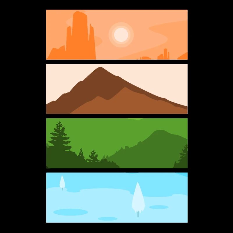 Artistic Nature Lover Outdoors Mountain Landscape