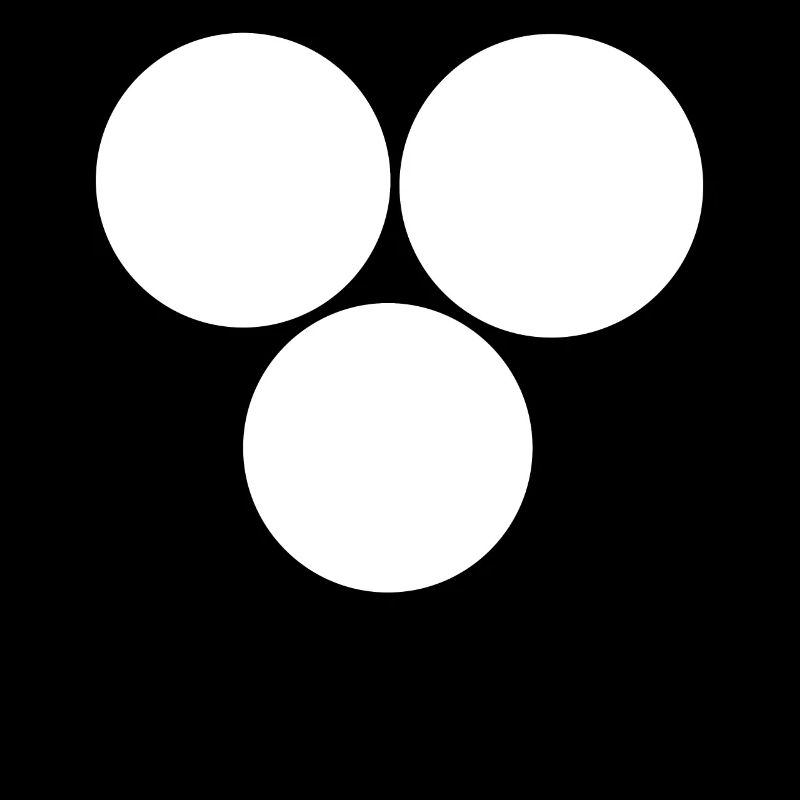 Three circles White