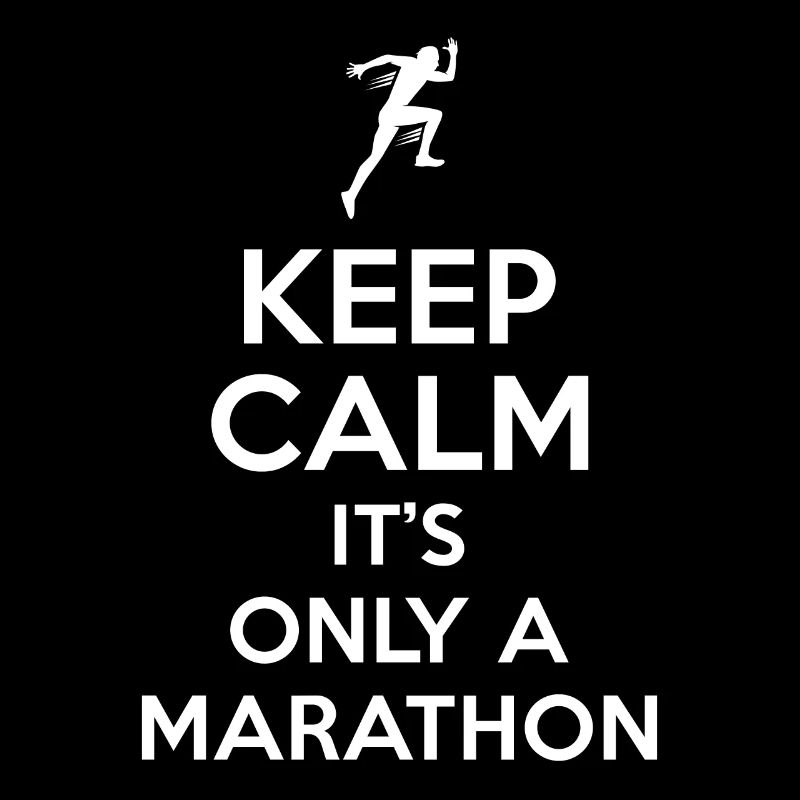 Marathon Spruch Keep Calm