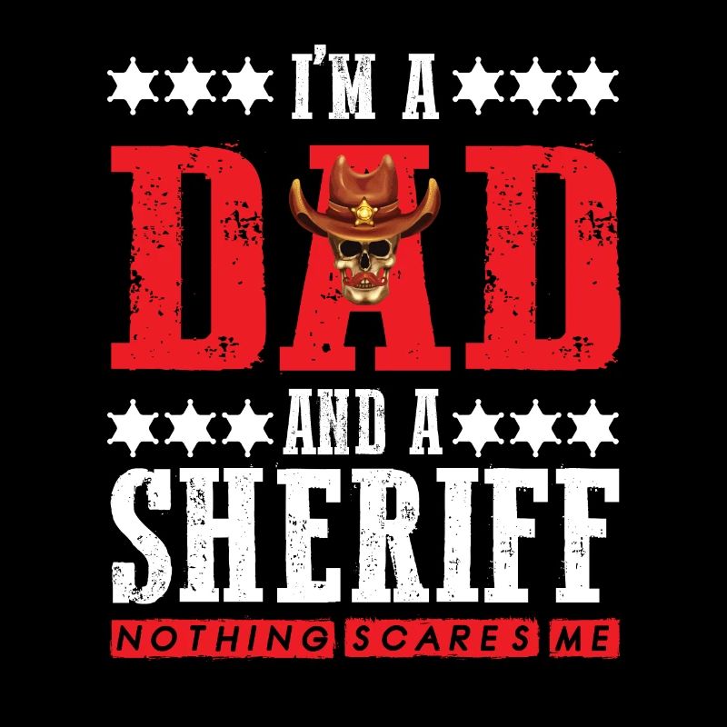 Sheriff Dad intrépide avec l’étoile du shérif