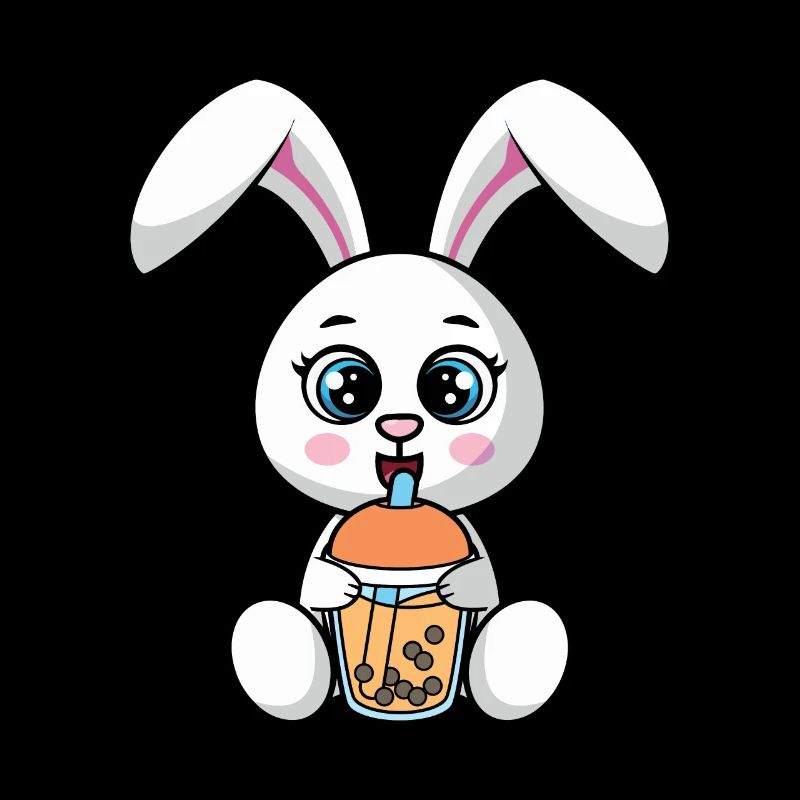 Bubble Milk Tea Rabbit drinks Boba Milk Tea