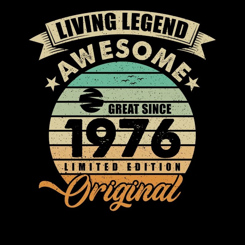 1976 Geburtstag Retro Orginal