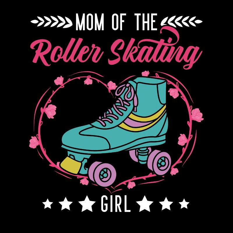 Rollschuh Mädchen Mama Rollkunstlauf