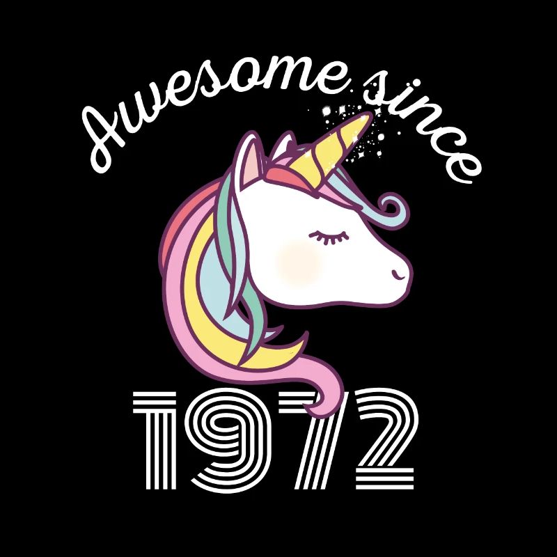 Funny Birthday Awesome Since 1972