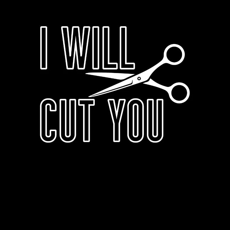 Je vais te couper chemise de barbier