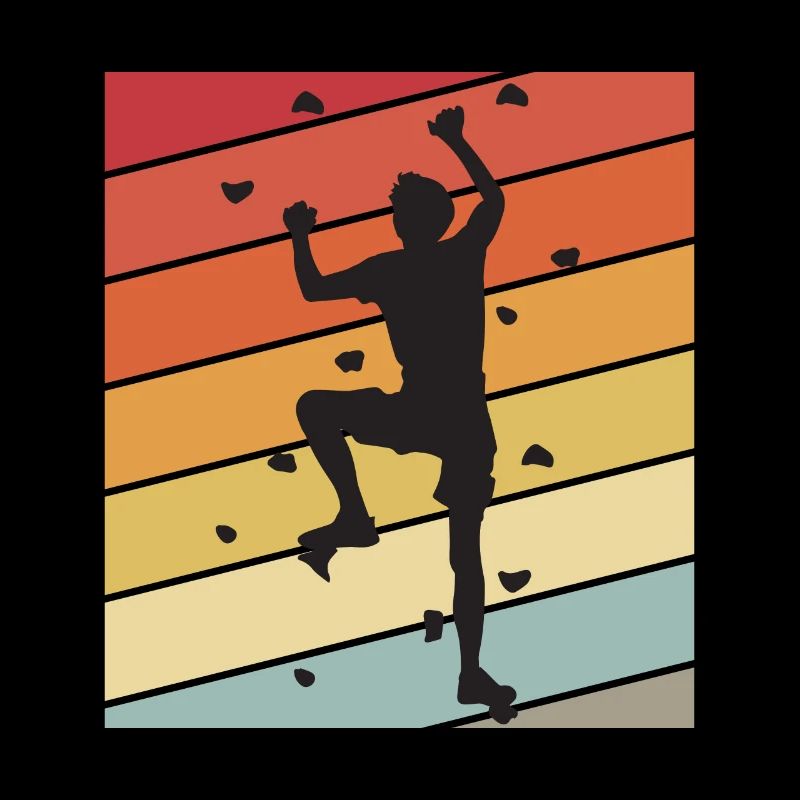 Climbing Wall Retro Bouldering Climbing Mountains