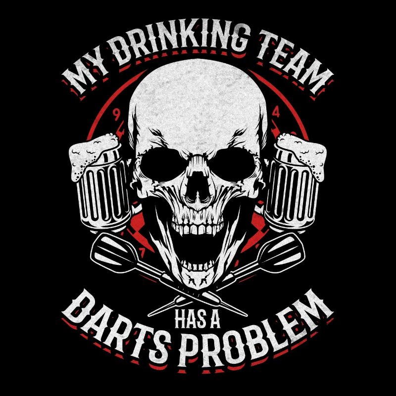Mein Trinkteam hat ein Dartproblem Dartspieler