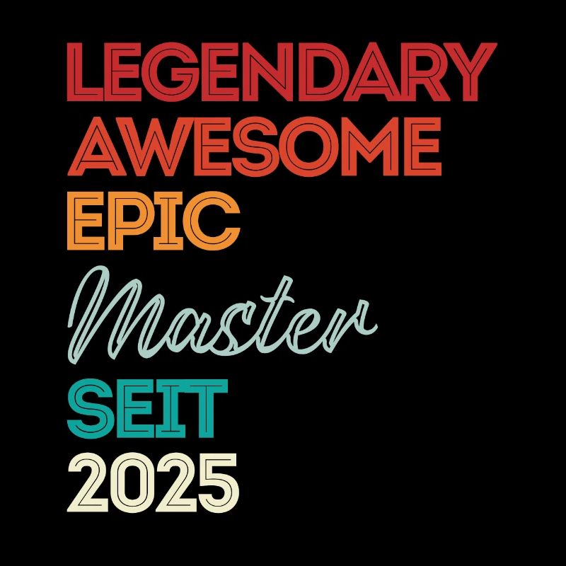 Master 2025 Abschluss Geschenk Studium Absolvent