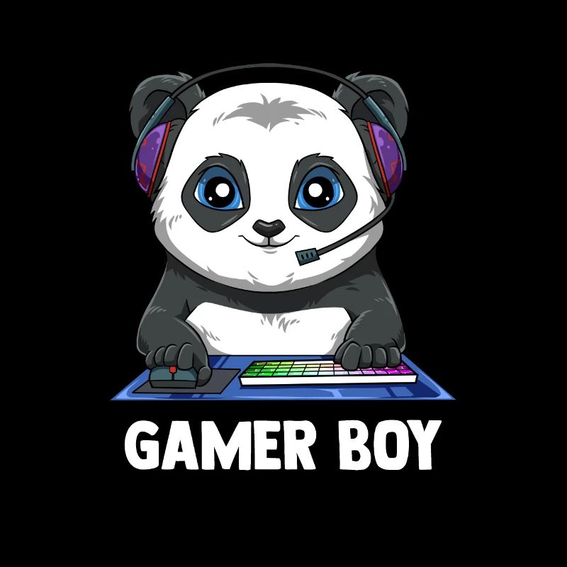 Zocken Jungs Panda - Computerspiele Videospiele