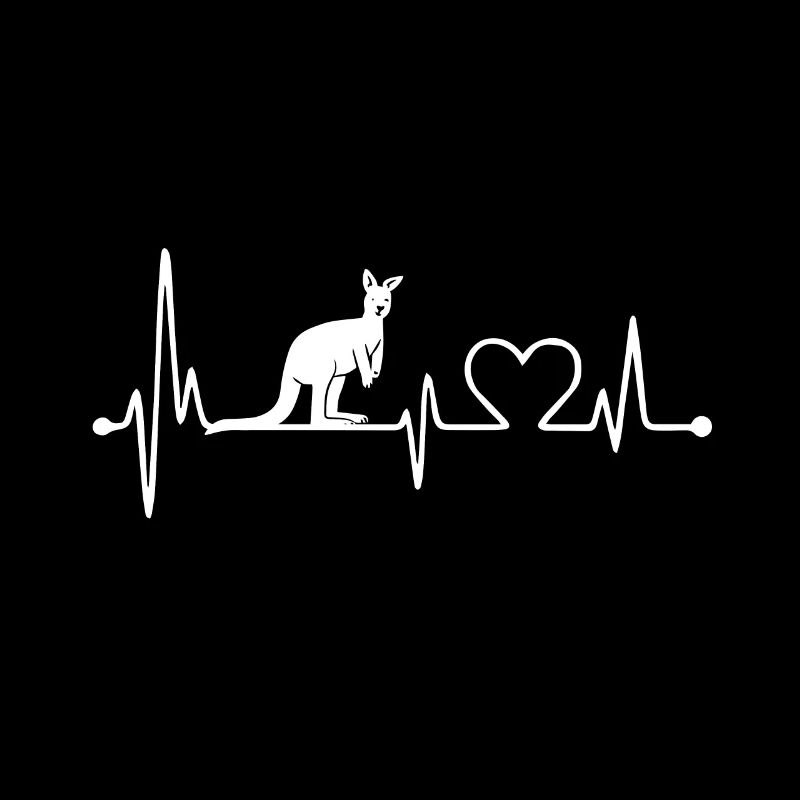 Kangaroo Heartbeat Australie Faune Rétro