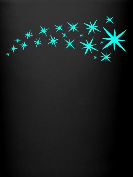 Étoiles vert menthe