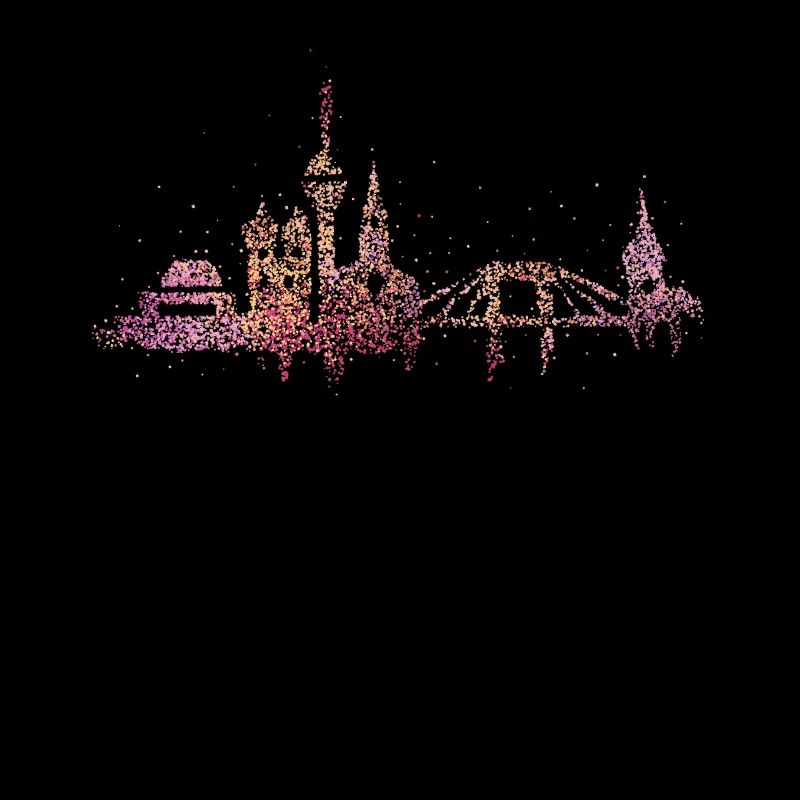 Düsseldorf Skyline Silhouette Düsseldorfer